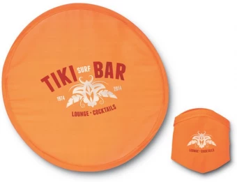 Taitettava frisbee pussukassa