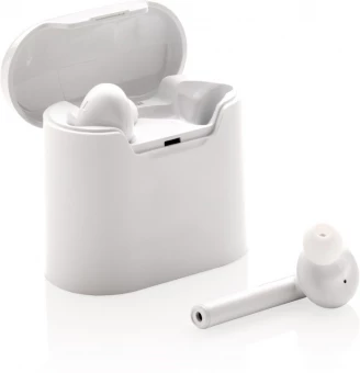 Liberty wireless earbuds in charging case