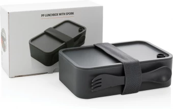 PP eväslaatikko sporkilla