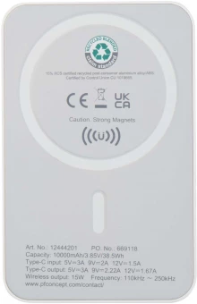 Magnetiline akupank Acrab 10 000 mAh