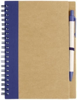 Priestly-muistivihko ja kynä, kierrätetty