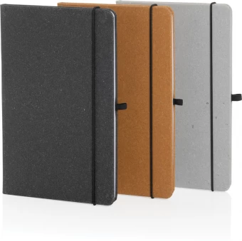 A5 kovakantinen vihko kierrätetystä nahasta