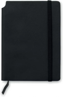 Muistikirja PU-kannella, viivoitettu paperi