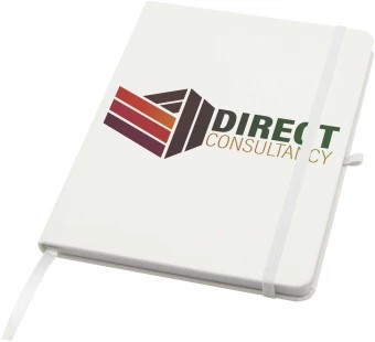 Teak A5 kierrätetty kovakantinen muistikirja viivoitetuilla sivuilla.