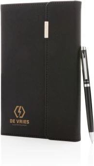 Swiss Peak deluxe A5 muistikirja- ja kynäsarja