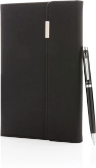 Swiss Peak deluxe A5 notebook and pen set