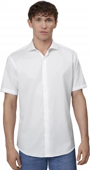 Miesten lyhythihainen kauluspaita SEVEN SEAS Fine Twill