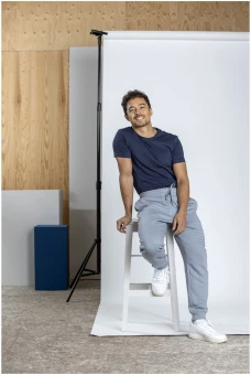 Meeste orgaaniline T-särk Azurite