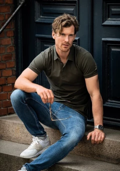 Meeste polosärk Harvard Classic