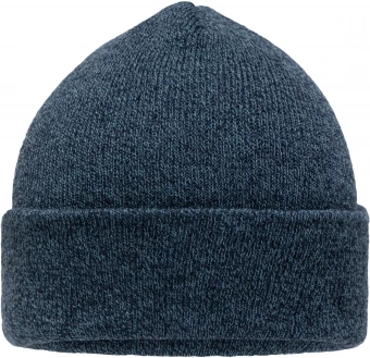 Melange stiilis kootud beanie ülaservaga