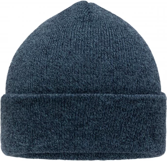 Melange stiilis kootud beanie ülaservaga