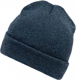 Melange stiilis kootud beanie ülaservaga