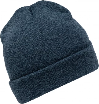 Melange stiilis kootud beanie ülaservaga