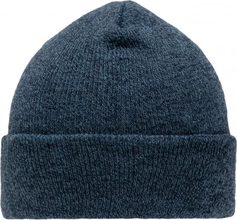 Melange stiilis kootud beanie ülaservaga