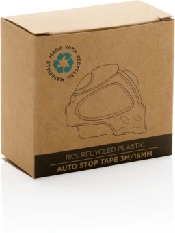 RCS kierrätysmuovista valmistettu Autostop mittanauha 3m/16mm