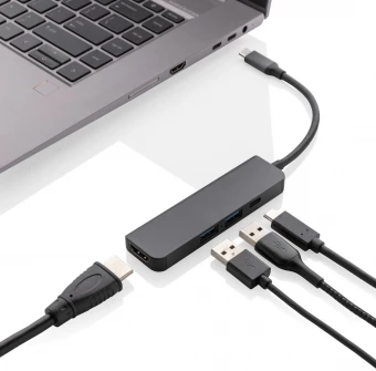 Terra RCS pārstrādāta alumīnija centrmezgls ar HDMI ieeju