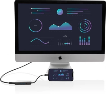 Terra RCS pārstrādāta alumīnija centrmezgls ar HDMI ieeju