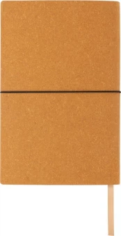 A5 recycled leather notebook, grey