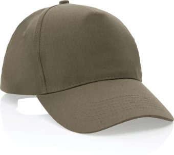 Impact 5-paneelinen lippalakki kierrätetystä puuvillasta