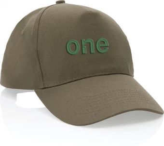 Impact 5-paneelinen lippalakki kierrätetystä puuvillasta