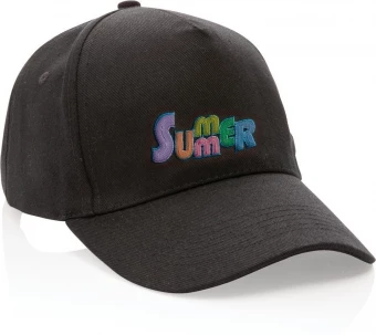 Impact 5-paneelinen lippalakki kierrätetystä puuvillasta