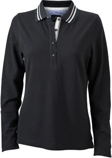 Noortepärane pikkade varrukatega polosärk naistele