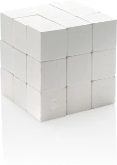 FSC® Puinen aivopeli kangaspussissa, valkoinen