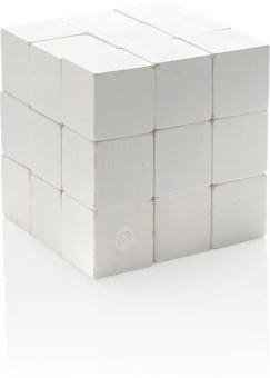 FSC® Puinen aivopeli kangaspussissa, valkoinen