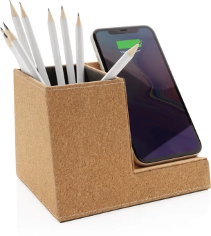 Korkkikynäteline ja 5W langaton laturi