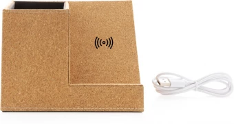 Korkkikynäteline ja 5W langaton laturi