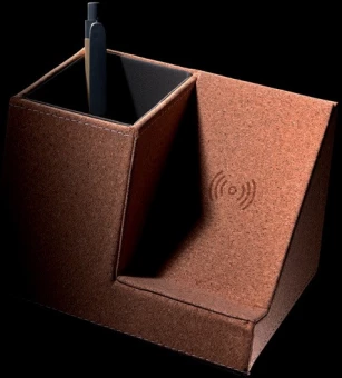 Korkkikynäteline ja 5W langaton laturi