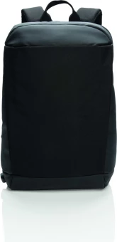 Madrid anti-theft RFID USB kannettavan tietokoneen reppu, PVC vapaa, musta