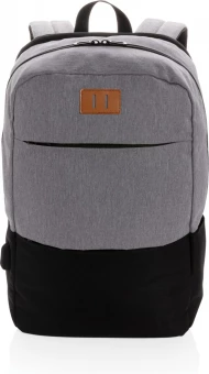 Moderni 15.6" USB & RFID kannettavan tietokoneen reppu PVC vapaa, musta