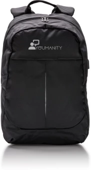 Power USB kannettavan tietokoneen reppu, musta