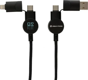 Oakland RCS pārstrādāta plastmasas 6-in-1 ātrās uzlādes 45W kabelis