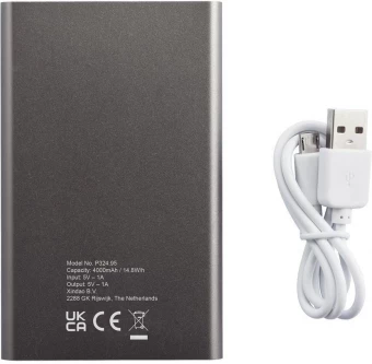 4000 mAh plāna jaudas banka