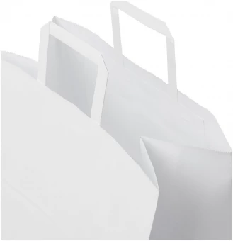 Voimapaperikassi 80-90 g/m2 litteillä kahvoilla – XL