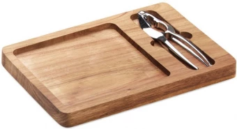 Pähklitangid puidust alusega Nutplate