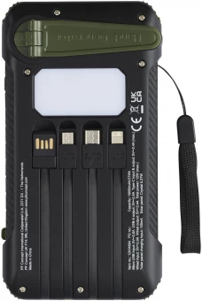 Soldy 10 000 mAh:n RCS-kierrätetystä muovista valmistettu aurinkodynamovaravirtalähde