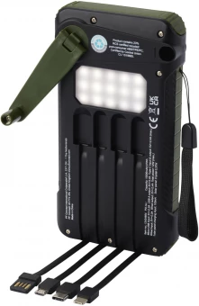 Soldy 10 000 mAh:n RCS-kierrätetystä muovista valmistettu aurinkodynamovaravirtalähde