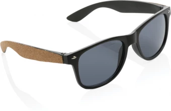 GRS kierrätetystä PC-muovista ja korkista valmistetut aurinkolasit