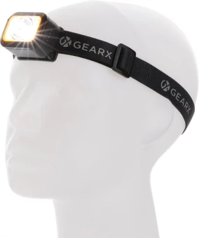 Gear X RCS rPlastic kestävä otsalamppu