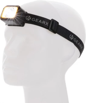 Gear X RCS rPlastic kestävä otsalamppu