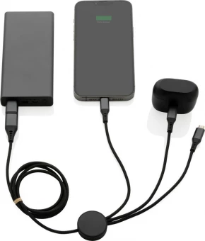 Terra RCS kierrätysalumiinista valmistettu 120 cm 6-in-1 kaapeli 120 cm