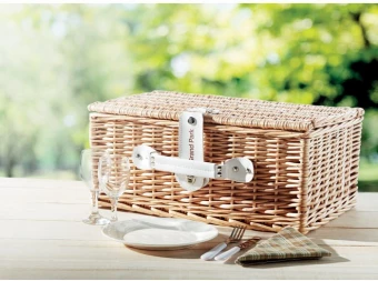 Pajuinen piknik-kori 2 hengelle
