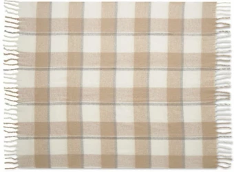 Ruudullinen mohair-peitto