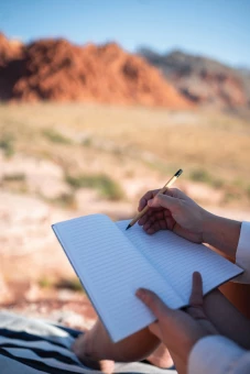 FSC® bambusta valmistettu loputon lyijykynä pyyhekumilla, ruskea