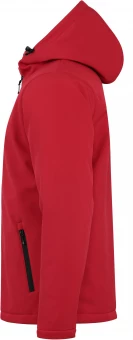 Polsterdatud kapuutsiga softshell jope