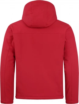 Polsterdatud kapuutsiga softshell jope
