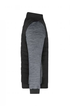 Polstriga jakk atraktiivsetest segamaterjalidest